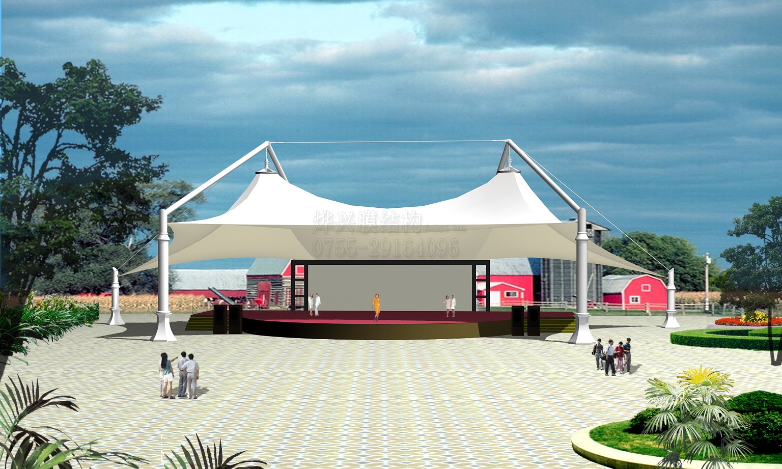 舞臺(tái)膜結(jié)構(gòu)—深圳市燁興膜結(jié)構(gòu)工程有限公司 舞臺(tái)膜結(jié)構(gòu)