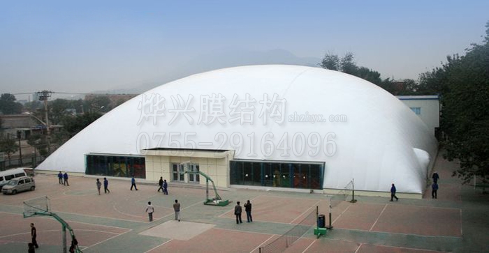 【學校充氣膜體育館設(shè)計】充氣膜結(jié)構(gòu)建筑施工