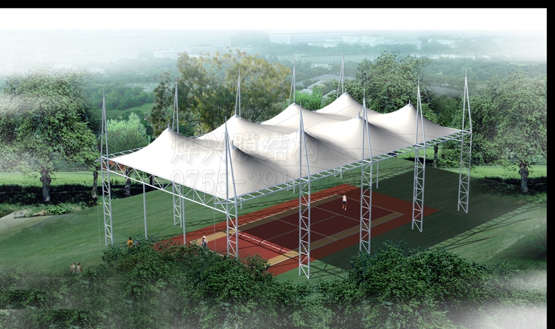 膜結(jié)構(gòu)球場效果圖—深圳燁興膜結(jié)構(gòu)工程有限公司 膜結(jié)構(gòu)球場效果圖